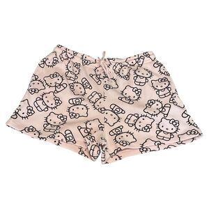 Hello Kitty Sanrio fleece shorts with pockets size medium NWOT